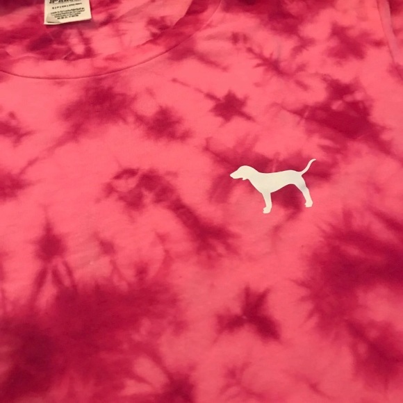 VS PINK TIE DYE SHIRT SMALL - Picture 3 of 4